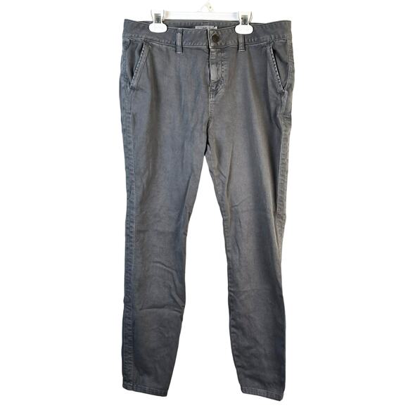 Vineyard Vines Pants Women's 10 Gray Mid Rise Chino Style Coastal Beachy Summer - Picture 1 of 8